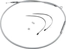 High-Efficiency Braided Sterling Chromite II® Clutch Cable Chrome For Harley Davidson FLHR 1584 - 159 CM
