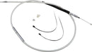 High-Efficiency Braided Sterling Chromite II® Clutch Cable Chrome For Harley Davidson FLHR 1584 - 180 CM