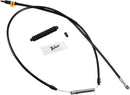 High-Efficiency Black Vinyl Clutch Cable Black For Harley Davidson FLHR 1584 2008-2011 - +15.2 CM