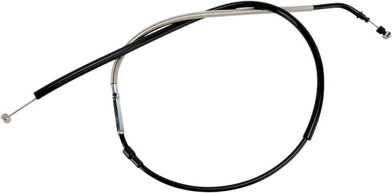 Black Vinyl Clutch Cable Black For Harley Davidson FLHR 1584 - +51 MM