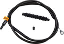Midnight Braided Clutch Cable  Black For Harley Davidson FLHR 1340 - 182 CM