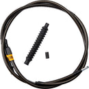Midnight Braided Clutch Cable  Black For Harley Davidson FLHRS 1584 - 185 CM