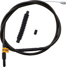 Midnight Braided Clutch Cable  Black For Harley Davidson FLHR 1584 - 178 CM