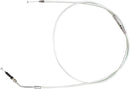 High-Efficiency Braided Sterling Chromite II® Clutch Cable Chrome For Indian CHIEF 111 ABS - +15.2 CM