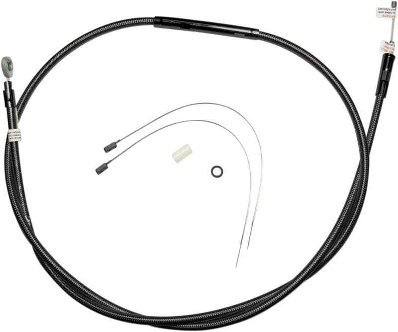 High-Efficiency Black Pearl™ Clutch Cable Black For Indian CHIEF 111 ABS - +15.2 CM