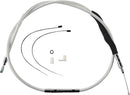 High-Efficiency Braided Sterling Chromite II® Clutch Cable Chrome For Harley Davidson FLDE 1750 ABS - 164.5 CM