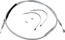 High-Efficiency Braided Sterling Chromite II® Clutch Cable Chrome For Harley Davidson FLD 1690 - 195 CM