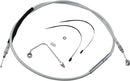 High-Efficiency Braided Sterling Chromite II® Clutch Cable Chrome For Harley Davidson FLD 1690 - 195 CM