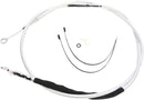 High-Efficiency Braided Sterling Chromite II® Clutch Cable Chrome For Harley Davidson FLHR 1584 - 189.5 CM