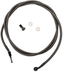 Midnight Braided Clutch Cable  Black For Harley Davidson FLHR 1750 - 38 CM - 43 CM