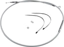 High-Efficiency Braided Sterling Chromite II® Clutch Cable Chrome For Harley Davidson FLD 1690 - 205 CM
