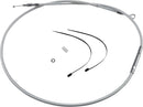 High-Efficiency Braided Sterling Chromite II® Clutch Cable Chrome For Harley Davidson FLD 1690 - 202.4 CM