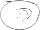 High-Efficiency Braided Sterling Chromite II® Clutch Cable Chrome For Harley Davidson FLD 1690 - 207.5 CM