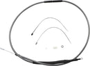 High-Efficiency Polished KARBONFIBR Clutch Cable Carbon Fiber / Silver For Harley Davidson FLD 1690 - 169.5 CM