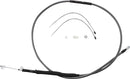 High-Efficiency Polished KARBONFIBR Clutch Cable Carbon Fiber / Silver For Harley Davidson FLD 1690 - 174.5 CM