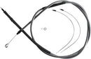 High-Efficiency Polished KARBONFIBR Clutch Cable Carbon Fiber / Silver For Harley Davidson FLD 1690 - 189.5 CM