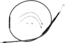 High-Efficiency Polished KARBONFIBR Clutch Cable Carbon Fiber / Silver For Harley Davidson FLHR 1584 - 184.5 CM