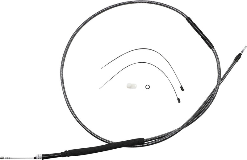 High-Efficiency Polished KARBONFIBR Clutch Cable Carbon Fiber / Silver For Harley Davidson FLHR 1584 - 189.5 CM