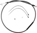 High-Efficiency Polished KARBONFIBR Clutch Cable Carbon Fiber / Silver For Harley Davidson XL 1200 L - 145.5 CM