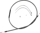 High-Efficiency Polished KARBONFIBR Clutch Cable Carbon Fiber / Silver For Harley Davidson XL 1200 C - 160 CM