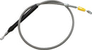 Stainless Steel Braided Clutch Cable Polished For Harley Davidson FLDE 1750