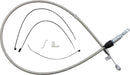 Polished Stainless Quick Connect Upper Clutch Cable Polished / Silver For Harley Davidson FLDE 1750 ABS - 101.5 CM