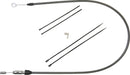 KARBONFIBR Quick Connect Upper Clutch Cable Carbon Fiber / Silver For Harley Davidson FLDE 1750 ABS - 86 CM