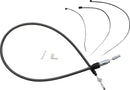 KARBONFIBR Quick Connect Upper Clutch Cable Carbon Fiber / Silver For Harley Davidson FLDE 1750 ABS - 91.5 CM