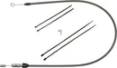 KARBONFIBR Quick Connect Upper Clutch Cable Carbon Fiber / Silver For Harley Davidson FLDE 1750 ABS - 112 CM