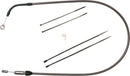 Black Pearl™ Quick Connect Upper Clutch Cable Black For Harley Davidson FLDE 1750 ABS - 124.5 CM