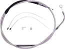 High-Efficiency Polished Stainless Clutch Cable Polished For Harley Davidson FLH 1868 ABS - 177 CM