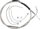 High-Efficiency Polished Stainless Clutch Cable Polished For Harley Davidson FLH 1868 ABS - 182.5 CM