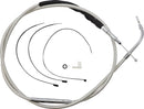 High-Efficiency Polished Stainless Clutch Cable Polished For Harley Davidson FLH 1868 ABS - 187.5 CM