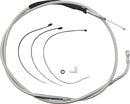 High-Efficiency Polished Stainless Clutch Cable Polished For Harley Davidson FLH 1868 ABS - 192.4 CM