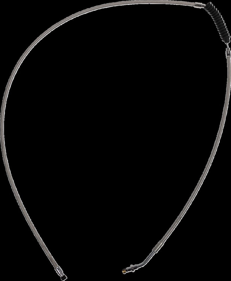 Stainless Steel Clutch Cable For Indian Silver For Indian CHIEF 111 ABS 2014-2021 - +15.2 CM