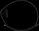 High-Efficiency Stealth Clutch Cable Black For Harley Davidson FLHFB 1868 ABS 2023 - +20.3 CM