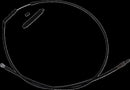 High-Efficiency Stealth Clutch Cable Black For Harley Davidson FLFB 1750 ABS 2018-2020 - +15.2 CM