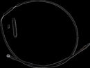 High-Efficiency Stealth Clutch Cable Black For Harley Davidson FLFB 1750 ABS 2018-2020 - +20.3 CM