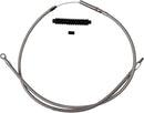 High-Efficiency Stainless Steel Clutch Cable Silver For Harley Davidson FLDE 1750 ABS 2018-2020 - Standard