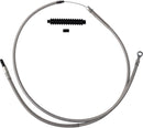 High-Efficiency Stainless Steel Clutch Cable Silver For Harley Davidson FLDE 1750 ABS 2018-2020 - +15.2 CM