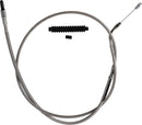 High-Efficiency Stainless Steel Clutch Cable Silver For Harley Davidson FLHT 1750 ABS 2021-2022 - +15.2 CM