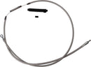 High-Efficiency Stainless Steel Clutch Cable Silver For Harley Davidson FLHC 1750 ABS 2018-2022 - +20.3 CM