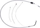 Polished Stainless Quick Connect Upper Clutch Cable Polished / Silver - 105 CM