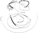 Sterling Chromite II® Designer Handlebar Installation Kit Chrome / Clear-Coated For Harley Davidson FLHS 1340 - 38 CM - 43 CM