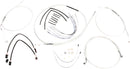 Sterling Chromite II® Designer Handlebar Installation Kit Chrome / Clear-Coated For Harley Davidson XL 1200 C - 25.5 CM - 30.5 CM