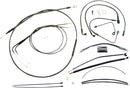 Black Pearl™ Designer Handlebar Installation Kit Black For Harley Davidson FLS 1690 ABS - 30.5 CM - 35.5 CM