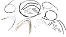 Black Pearl™ Designer Handlebar Installation Kit Black For Harley Davidson XL 1200 CA ABS - 25.5 CM - 30.5 CM