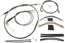Black Pearl™ Designer Handlebar Installation Kit Black For Harley Davidson FLSTF 1690 ABS - 30.5 CM - 35.5 CM