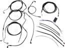 Black Pearl™ Designer Handlebar Installation Kit Black For Harley Davidson FLHT 1750 ABS - 30.5 CM - 35.5 CM