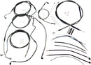 Black Pearl™ Designer Handlebar Installation Kit Black For Harley Davidson FLHT 1750 ABS - 45.5 CM - 51 CM